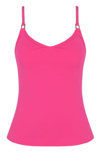 Sunsets Posy Pink Crepe Anya Tankini Top