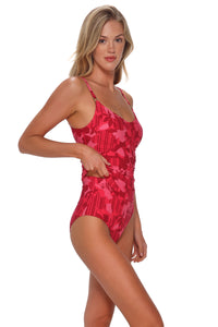 Sunsets Rambling Rose Anya Tankini Top