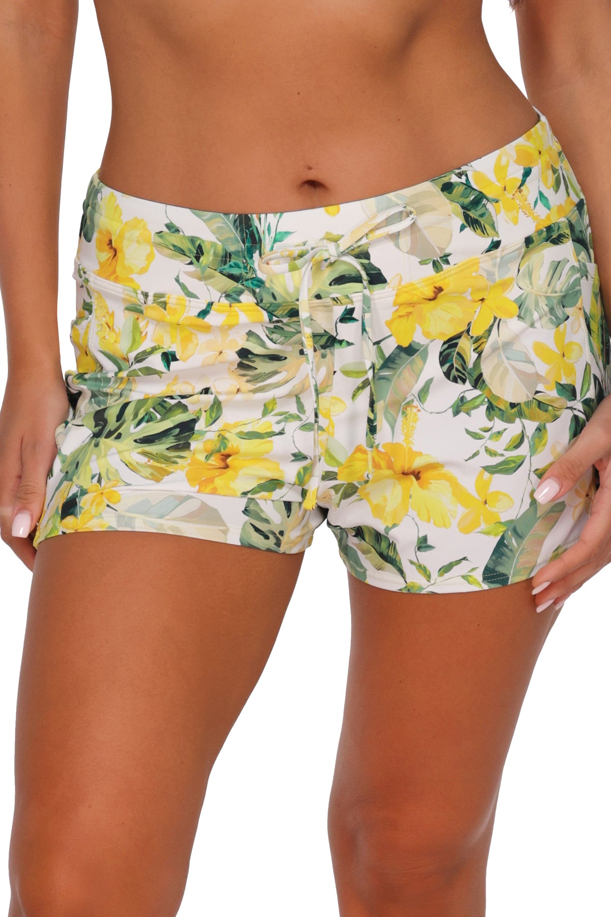 Sunsets Escape Isla Soleil Crepe Laguna Swim Short