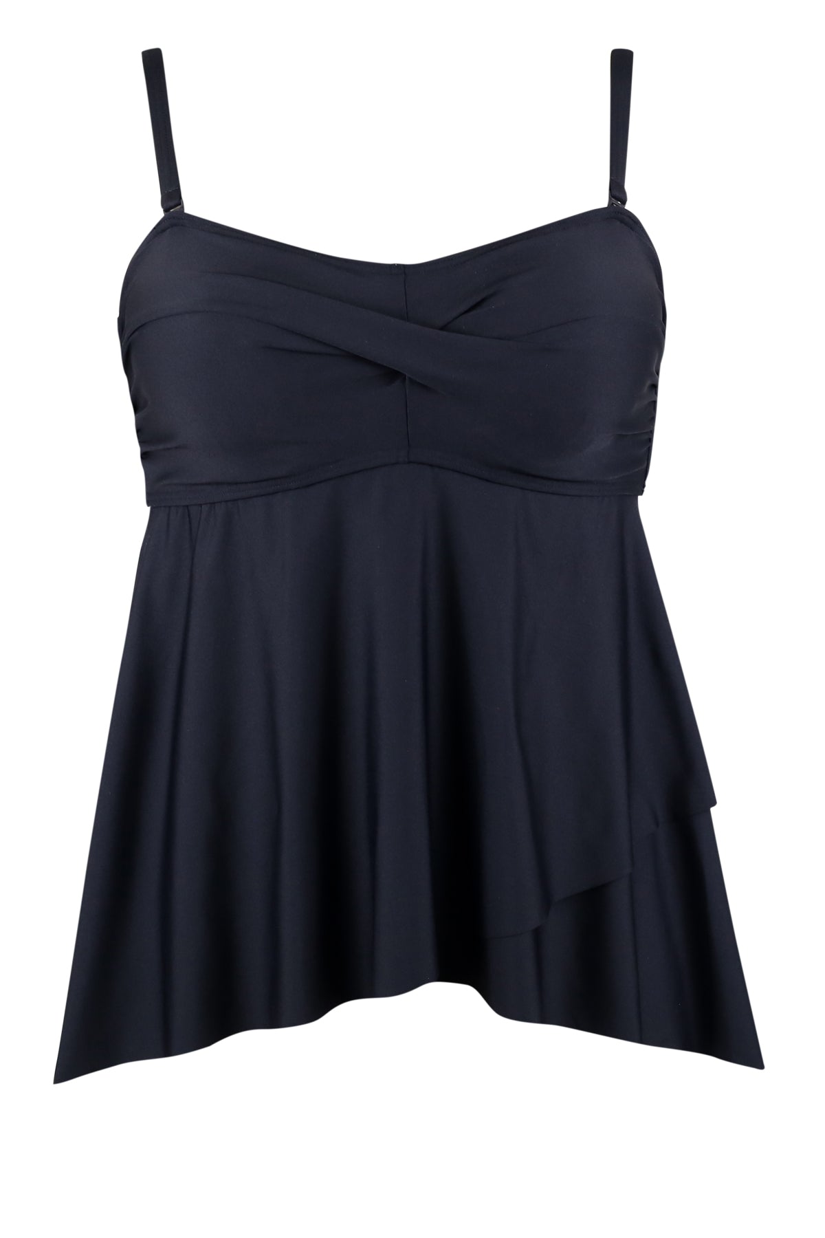 Sunsets Escape Black Molly Bandeau Tankini Top