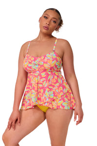 Sunsets Escape Magic Hour Crepe Molly Bandeau Tankini Top