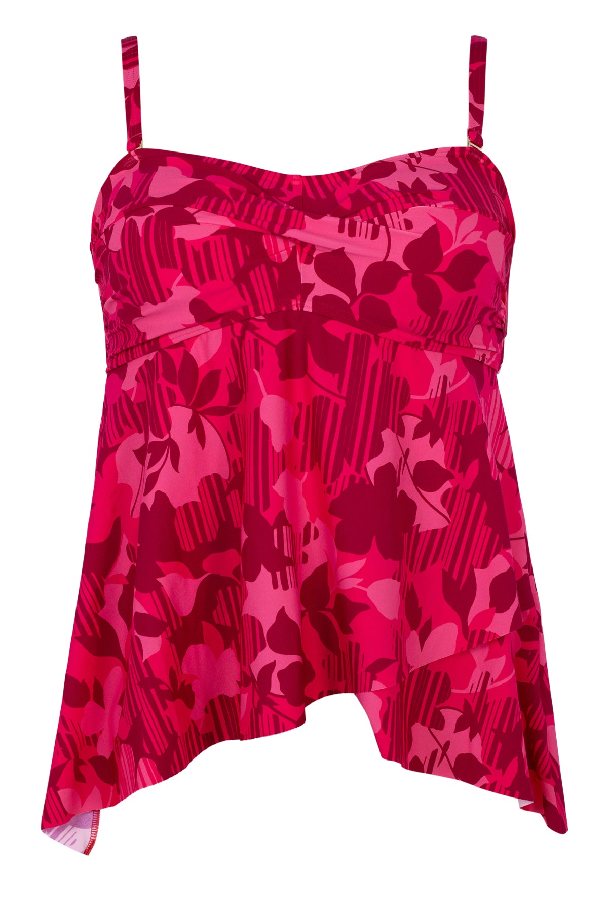 Rambling Rose Molly Bandeau Tankini: Supportive, Versatile Swim