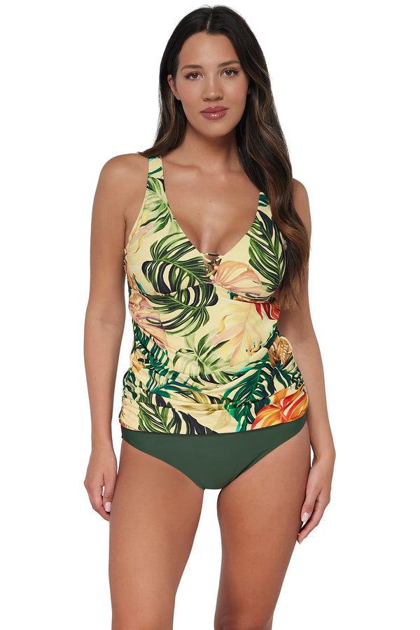 Sunsets Escape Amber Oasis Emerson Tankini Top 6 / AMBER / 948T