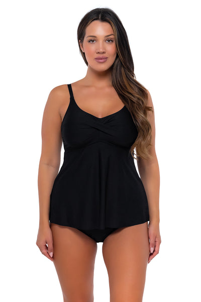 Sunsets Escape Black Tori Tankini