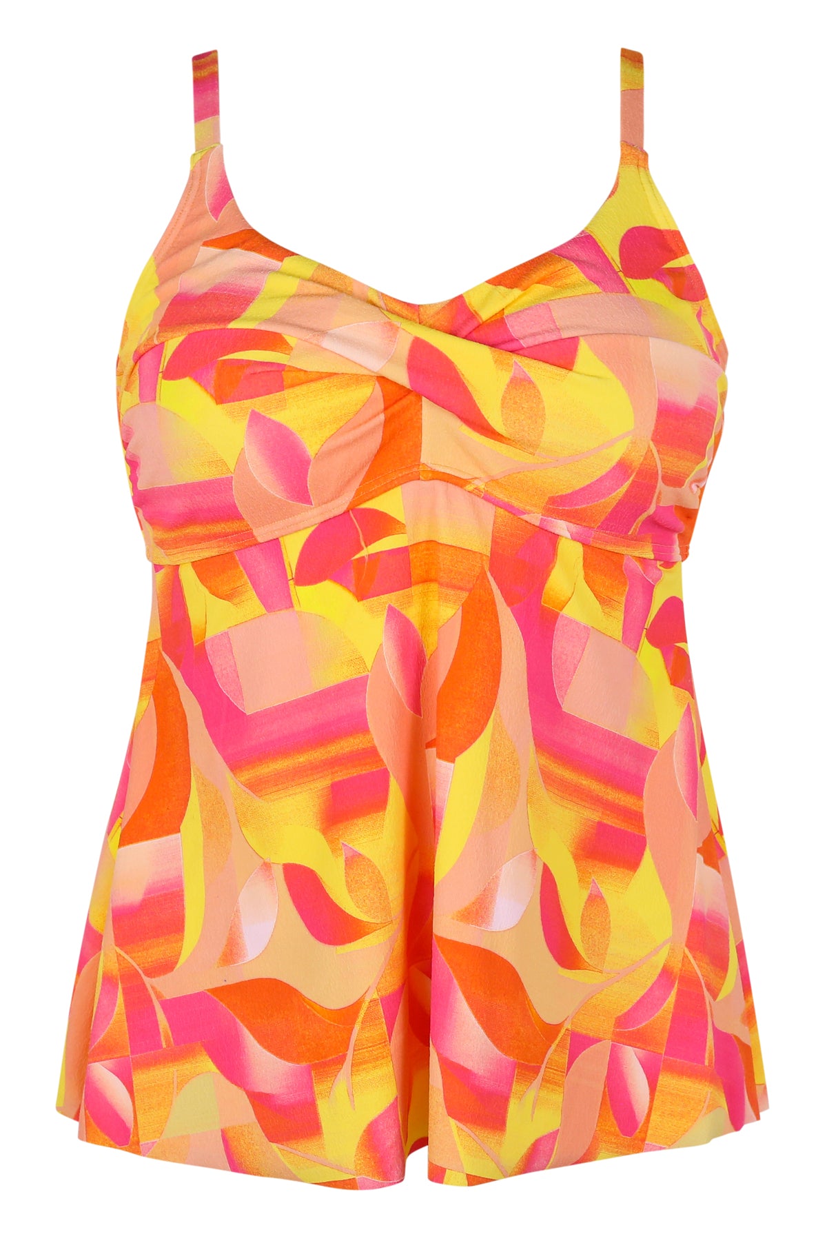 Sunsets Escape Dreamsicle Crepe Tori Tankini Top
