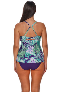 Sunsets Escape Palm Shade Tori Tankini Top