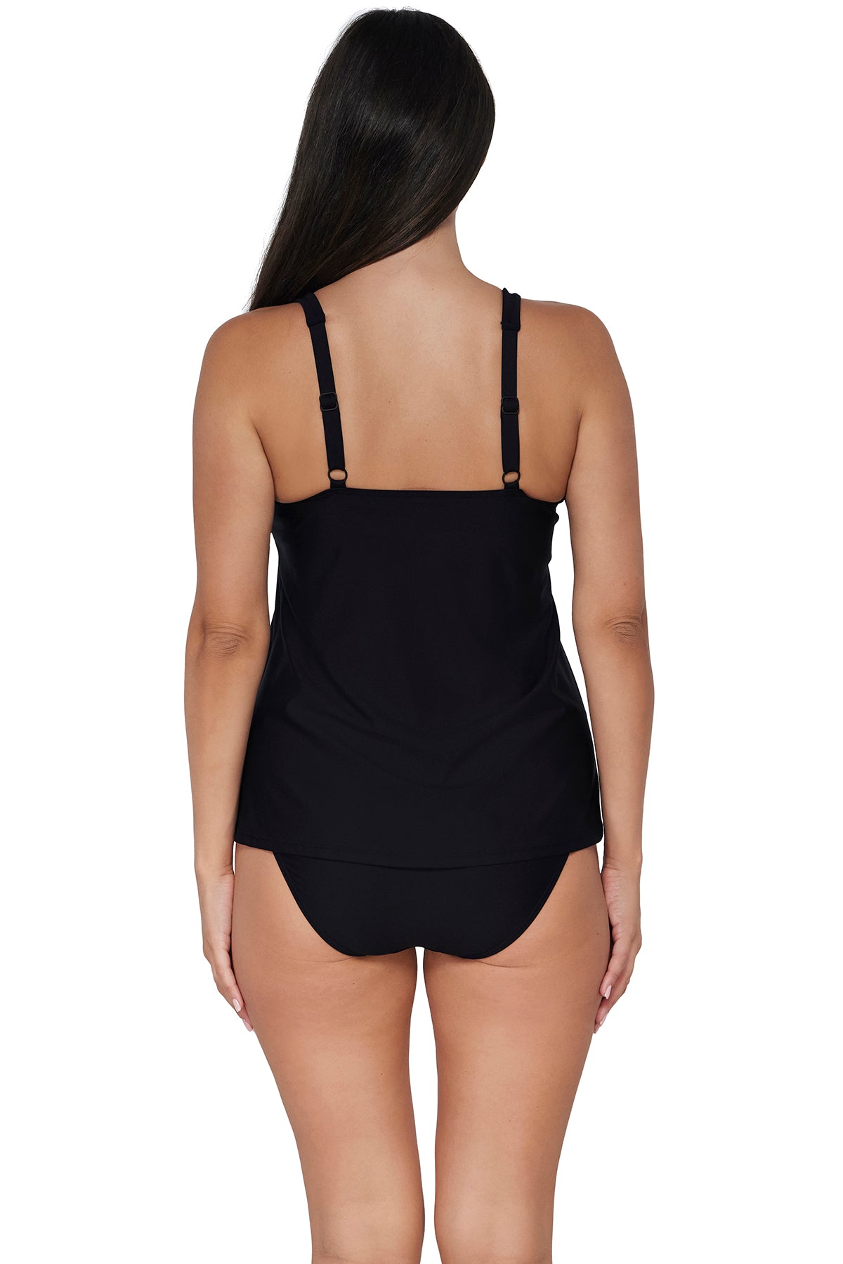 Sunsets Escape Black Jenna Tankini Top 6 / BLCK / 962T