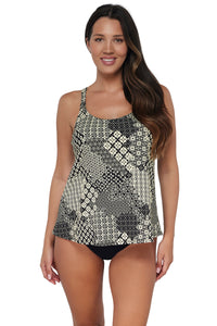 Sunsets Escape Venice Seagrass Texture Jenna Tankini Top 6 / VENIC / 962T