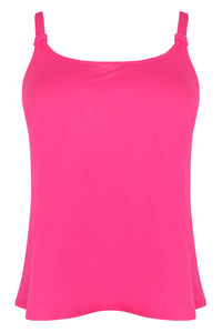Sunsets Escape Posy Pink Crepe Jenna Tankini Top