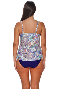 Sunsets Escape Tide Pool Twist Jenna Tankini Top