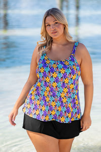 Sunsets Escape Trellis Blooms Jenna Tankini Top