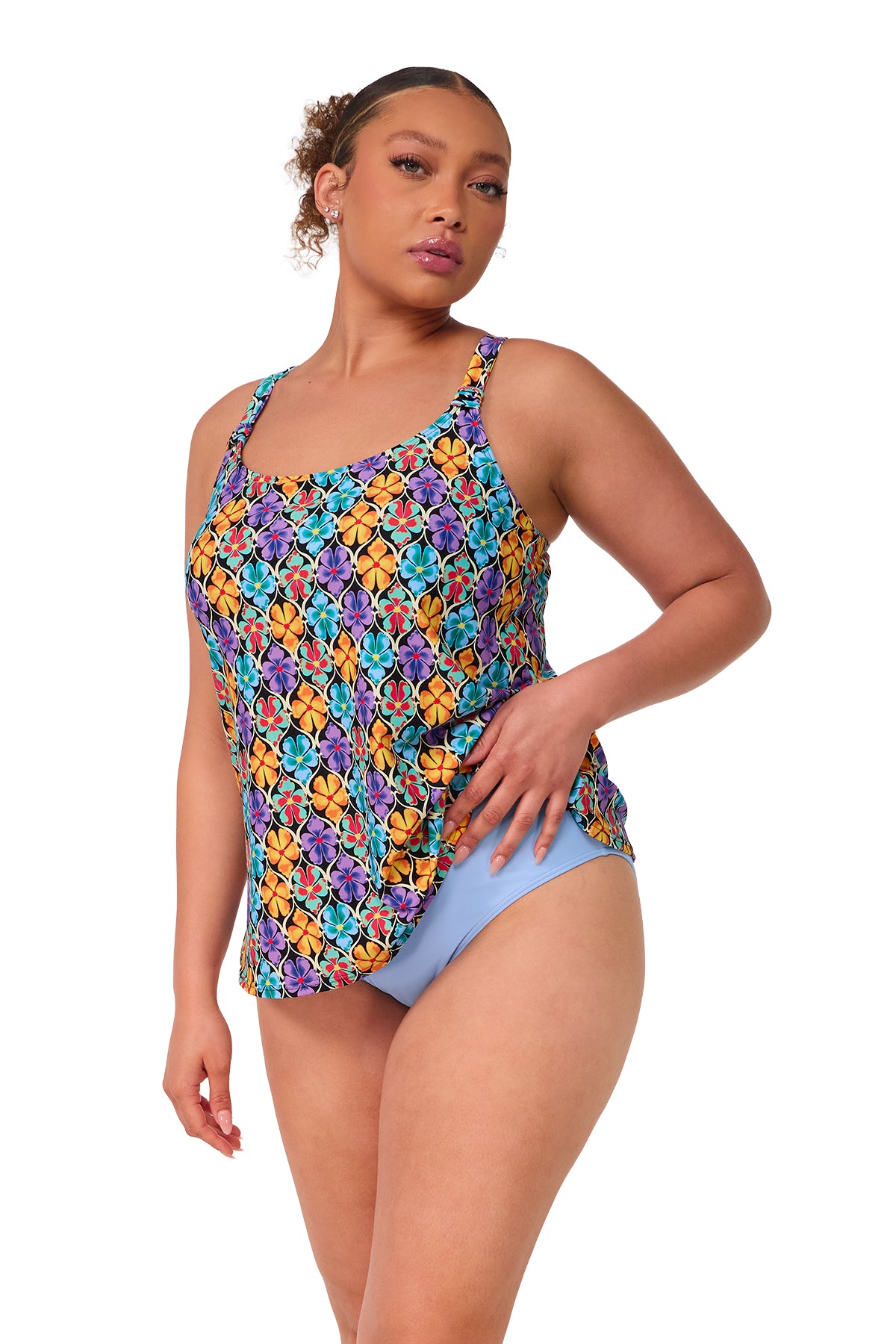 Sunsets Escape Trellis Blooms Jenna Tankini Top