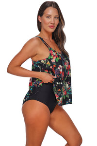 Sunsets Escape Fleur Noire Sadie Tankini Top
