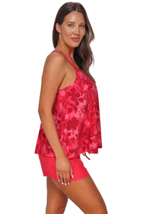 Sunsets Escape Rambling Rose Sadie Tankini Top
