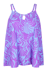 Front pose #1 of a floating garment shot featuring Sunsets Escape Seaborne Sadie Tankini Top