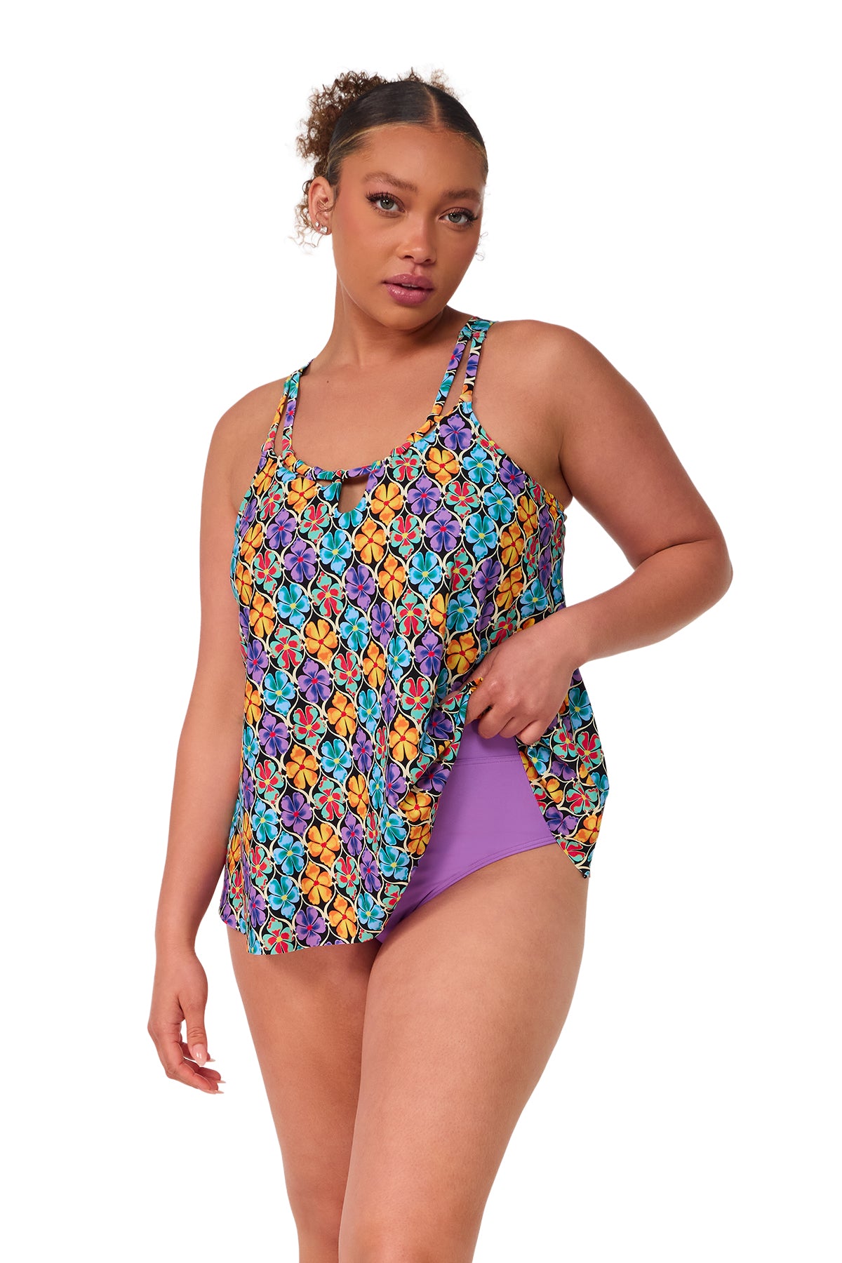 Sunsets Escape Trellis Blooms Sadie Tankini Top