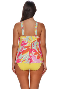 Sunsets Escape Tropicolor Crepe Sadie Tankini Top