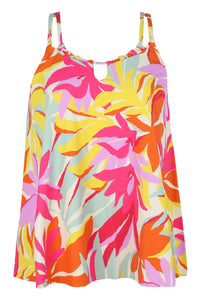 Sunsets Escape Tropicolor Crepe Sadie Tankini Top