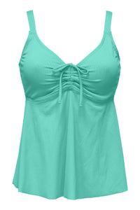 Sunsets Escape Aqua Mist Sandbar Rib Marin Tankini Top 6 / AQUAM / 970T