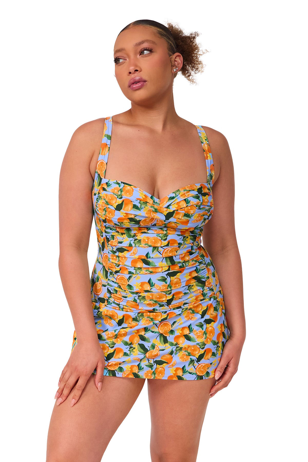 Clementine Sienna Swim Dress: Tummy Control One-Piece – Sunsets Escape