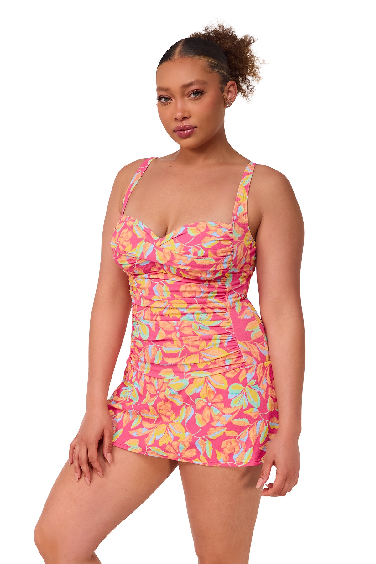 Magic Hour Crepe Sienna Swim Dress: Tummy Control One-Piece