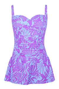 Front pose #1 of a floating garment shot featuring Sunsets Escape Seaborne Sienna Swim Dress