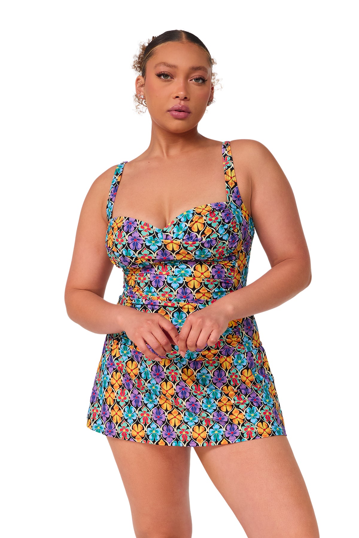 Trellis Blooms Sienna Swim Dress | Women's Swimwear | Sunsets