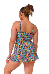 Sunsets Escape Trellis Blooms Sienna Swim Dress