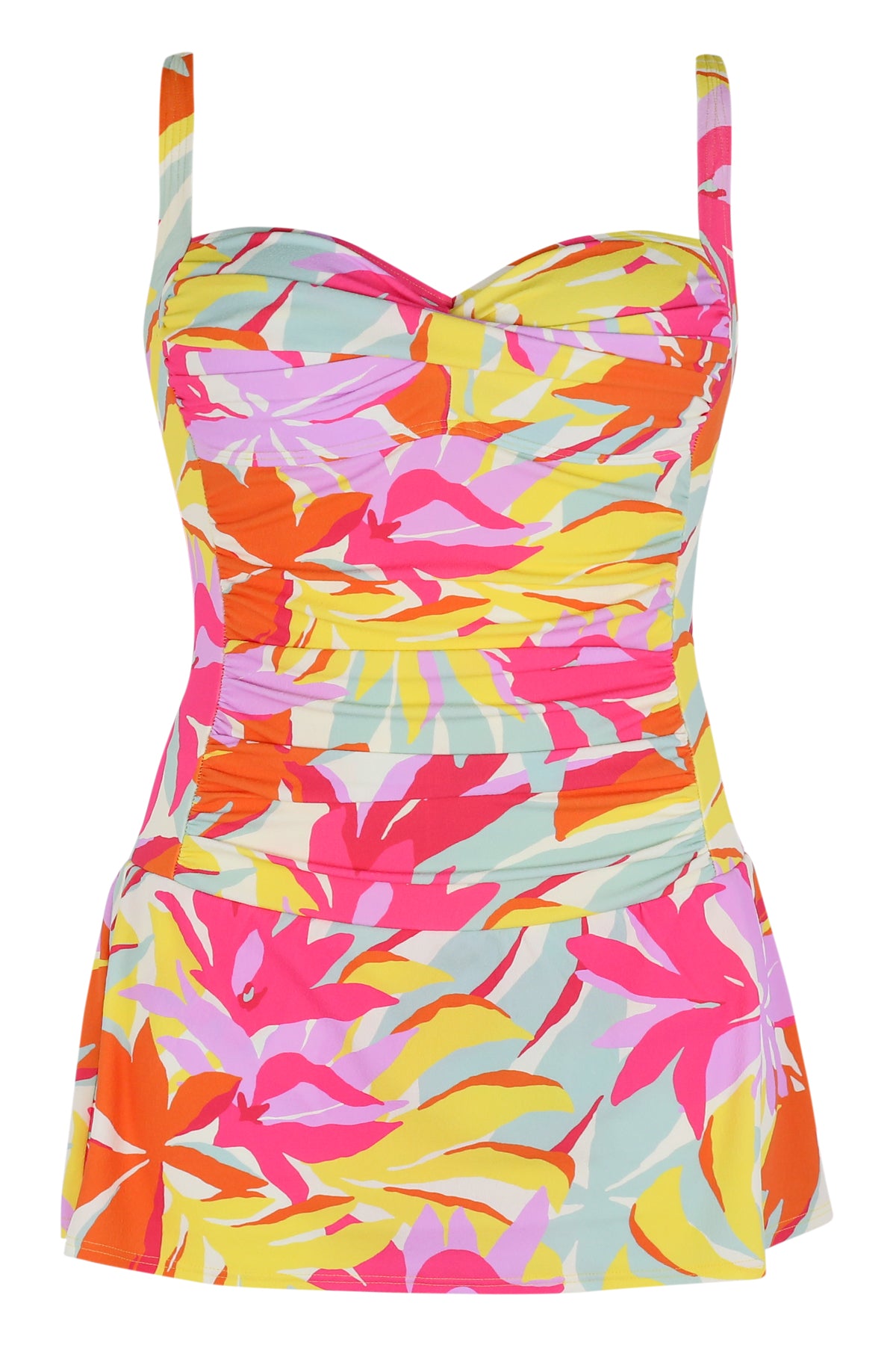 Sunsets Escape Tropicolor Crepe Sienna Swim Dress 6 / TROPR / 983