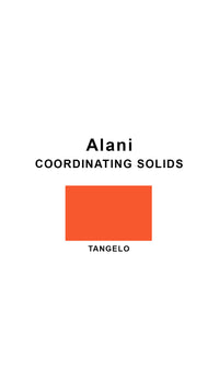 Coordinating solids chart for Alani swimsuit print: Tangelo