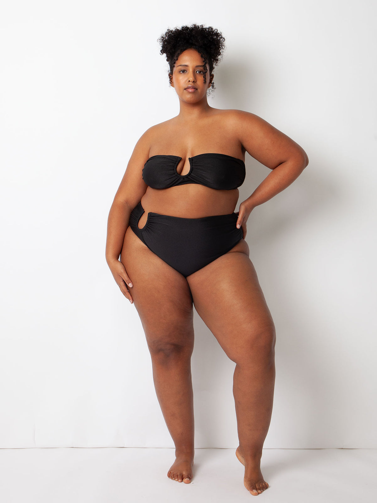 Villa Fresca Black Sofia Bikini Bottom