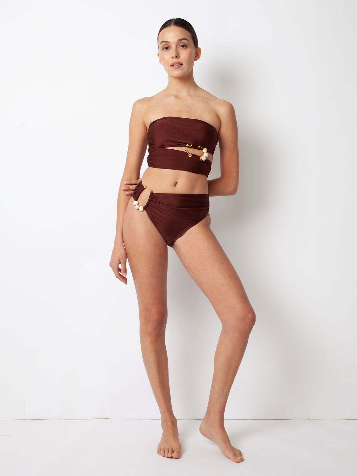 Villa Fresca Chocolate Amara Bikini Bottom