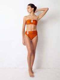 Villa Fresca Copper Sofia Bikini Top