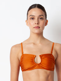 Villa Fresca Copper Sofia Bikini Top