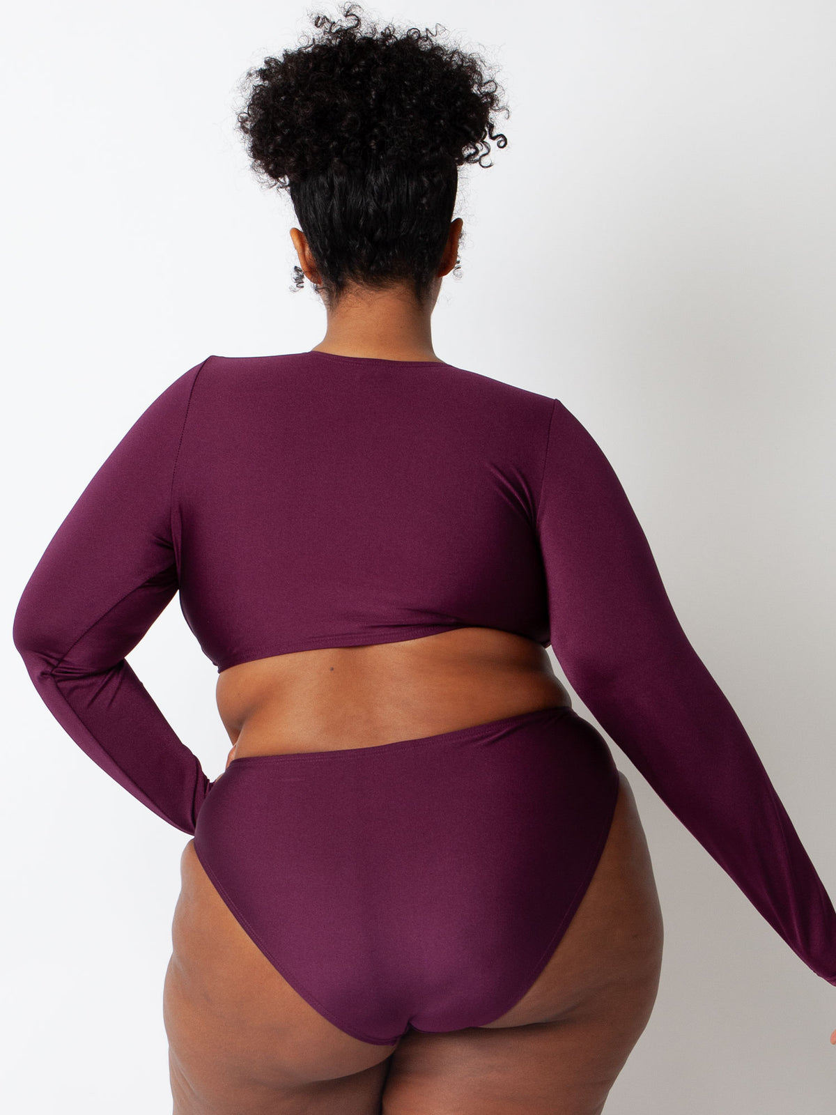 Villa Fresca Eggplant Bria Long Sleeve Top