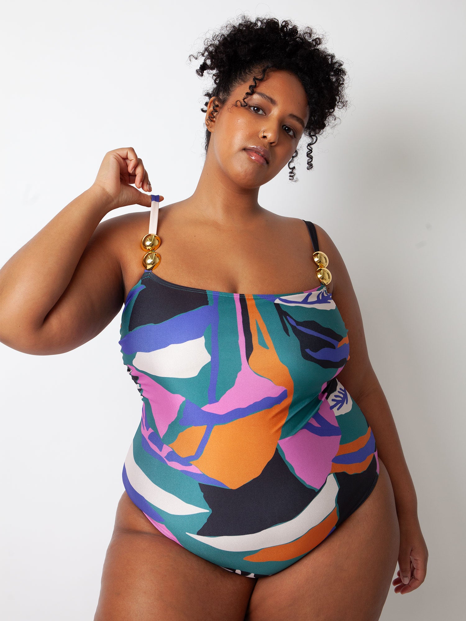 Lush Bella One-Piece Swimsuit with Metal Accents | Villa Fresca