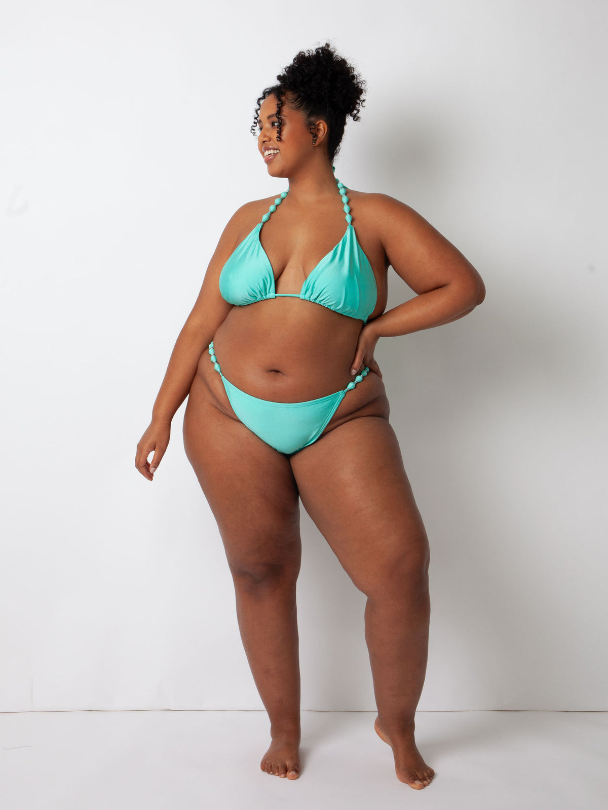 Villa Fresca Mint Sole Bikini Bottom