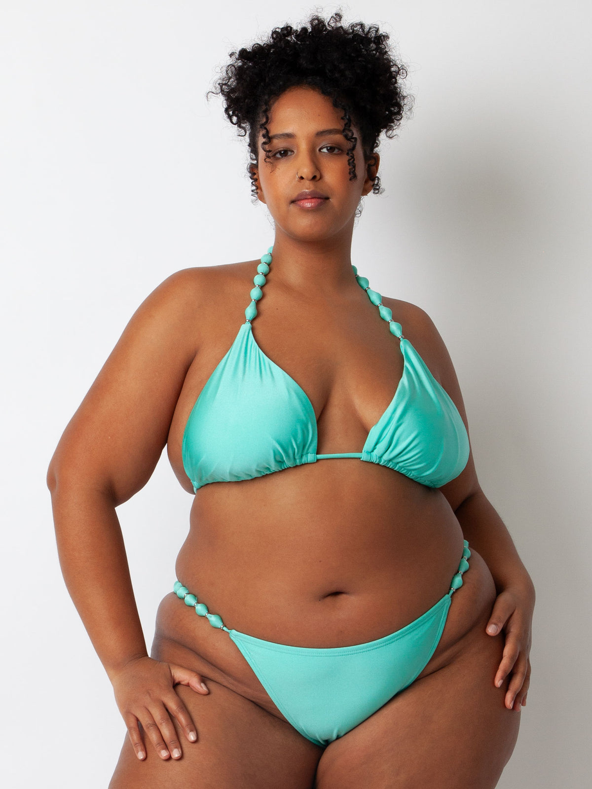 Villa Fresca Mint Sole Bikini Top