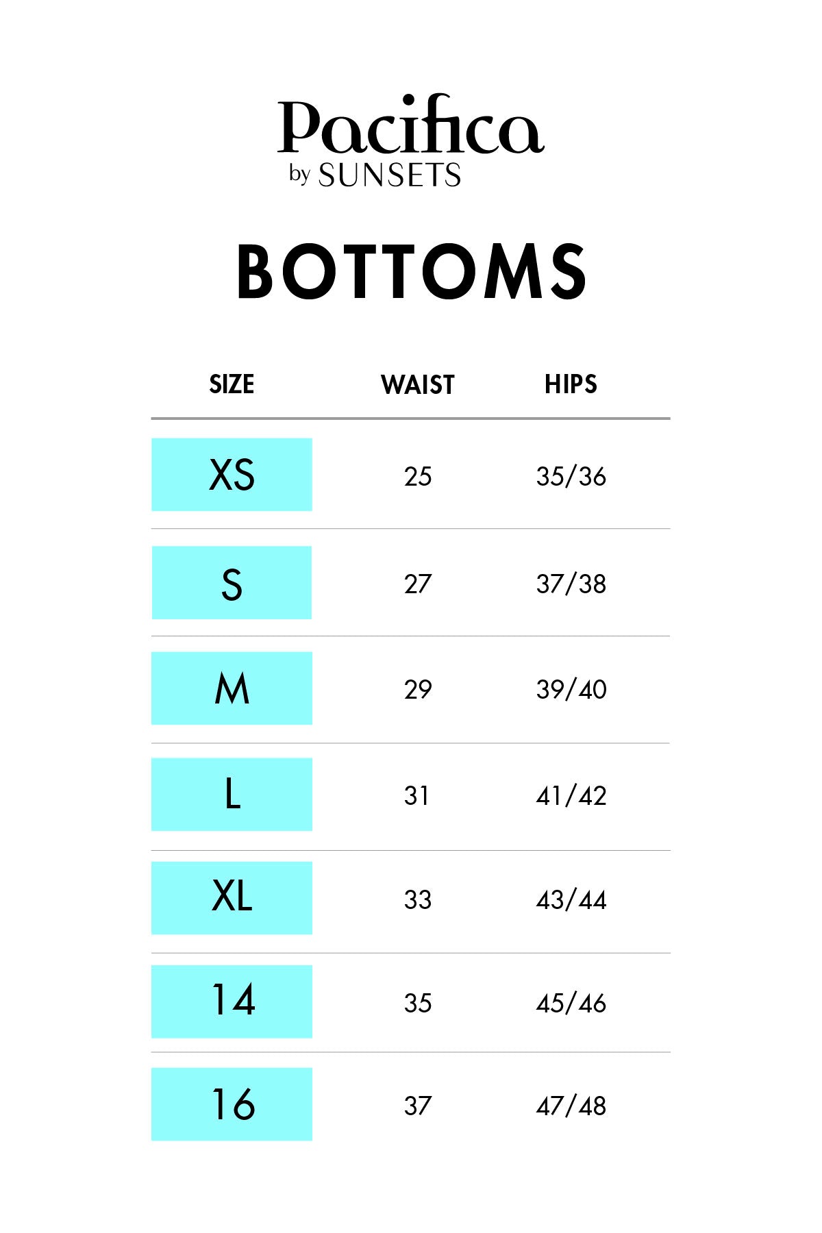 Pacifica Pool Party Hannah High Waist Bottom