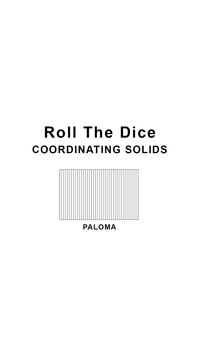 Coordinating solids chart for Sunsets Roll The Dice swimsuit print: Paloma