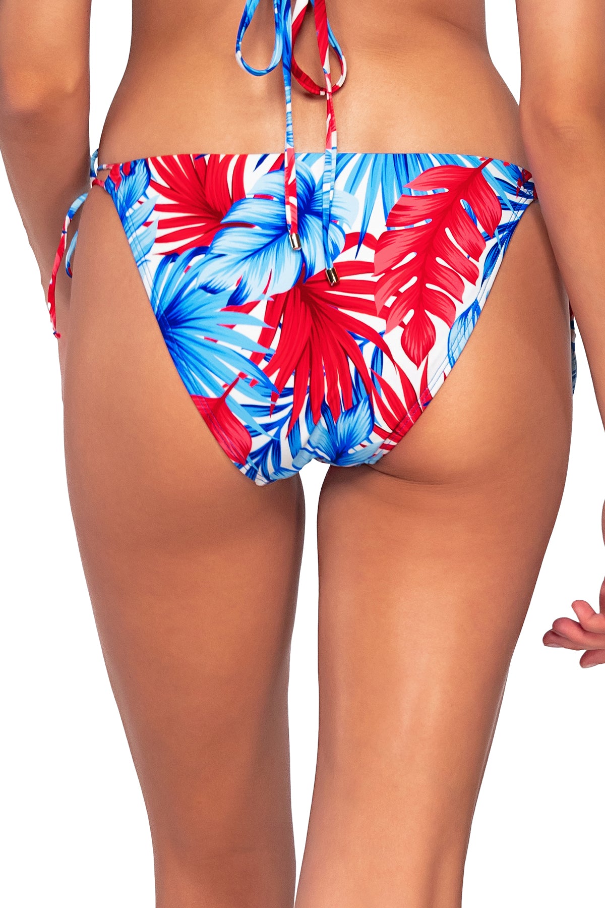 Back view of the Sunsets American Dream Everlee Tie Side bikini bottom