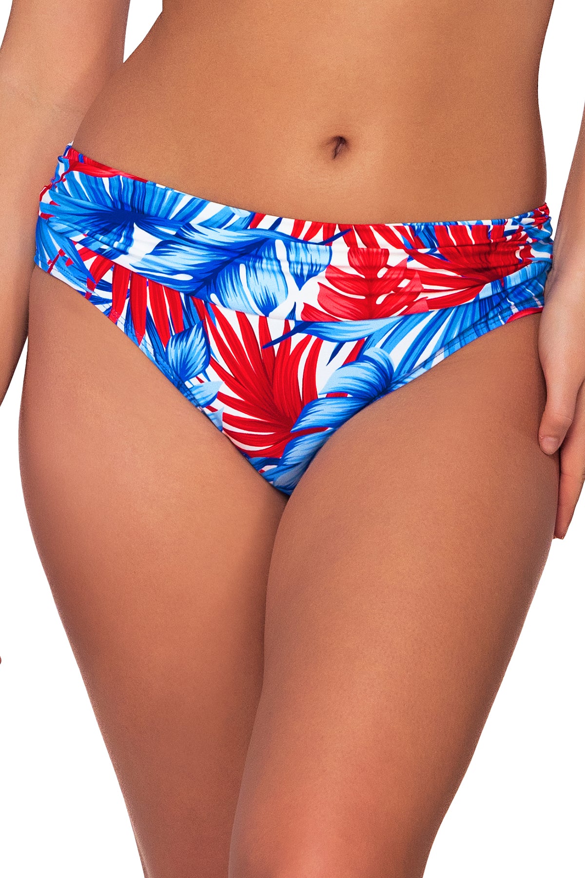 Front view of the Sunsets American Dream Unforgettable Bottom swimsuit