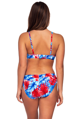 Back view of the Sunsets American Dream Kauai Keyhole bikini top with the American Dream Unforgettable Bottom swimsuit