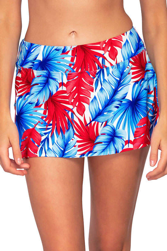 Front view of the Sunsets American Dream Sporty Swim Skirt