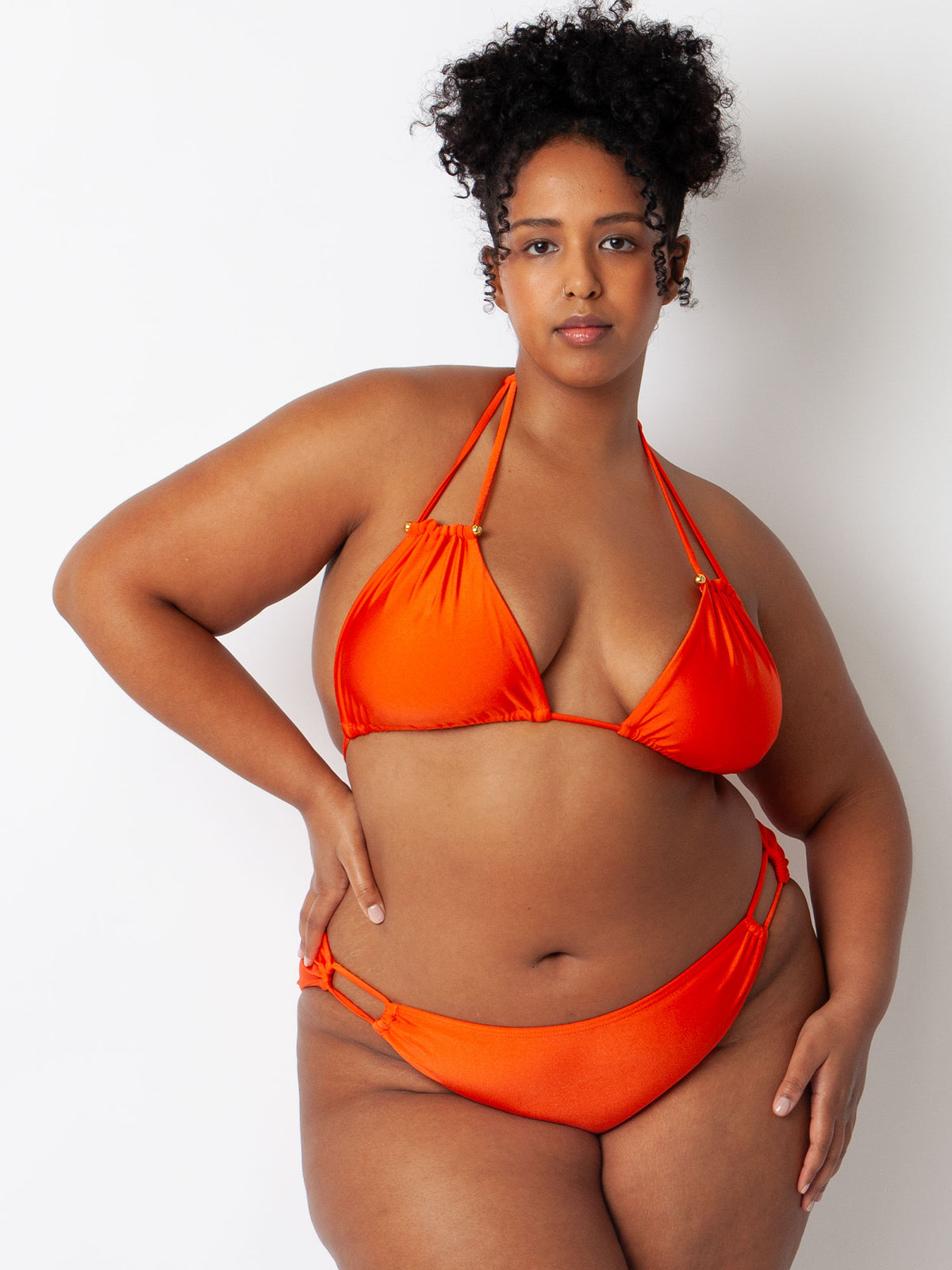 Villa Fresca Tangerine Bianca Bikini Top