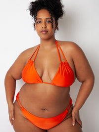 Villa Fresca Tangerine Bianca Bikini Top