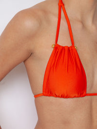 Villa Fresca Tangerine Bianca Bikini Top