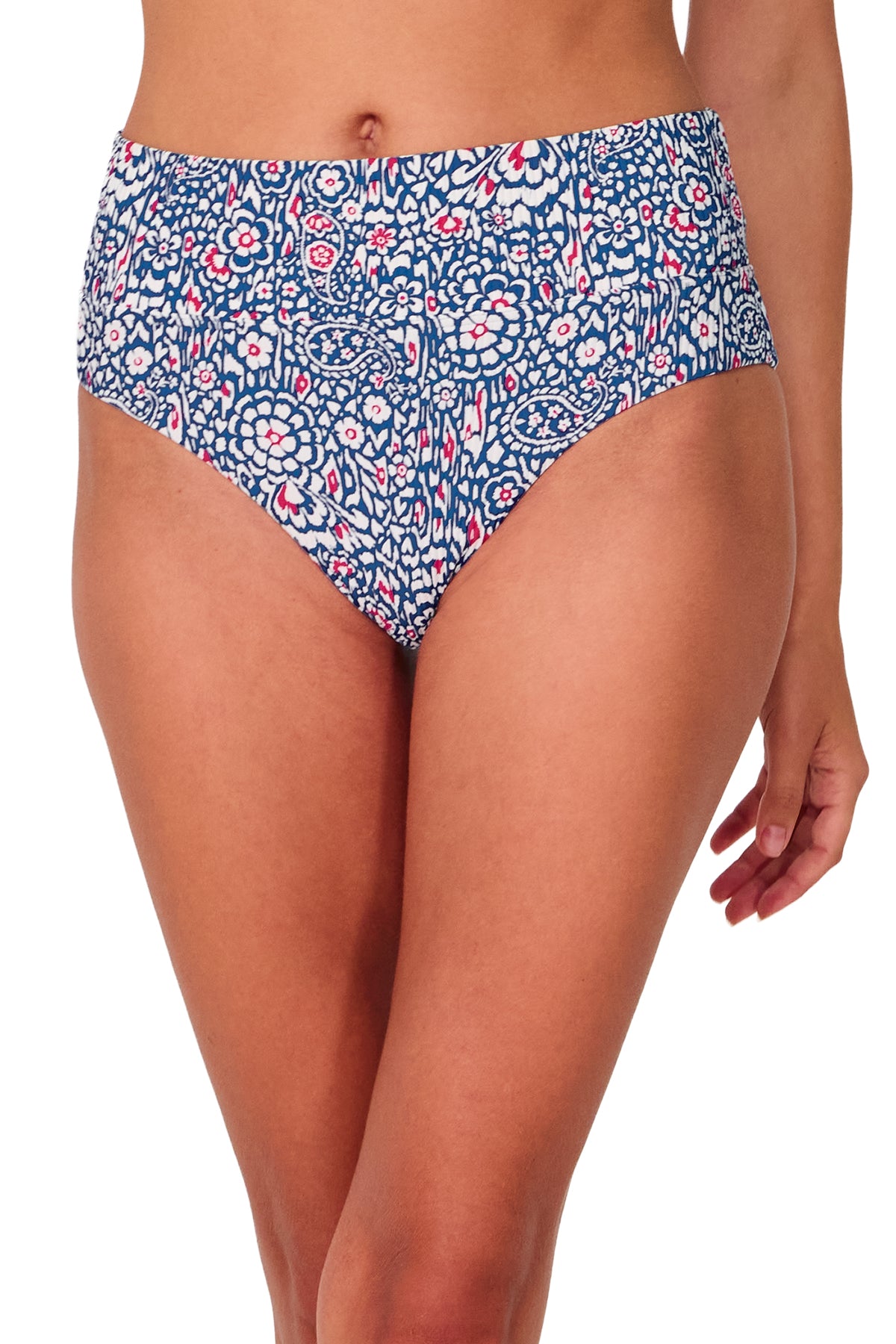 Swim Systems Americana Rib Laura Fold Over Bottom
