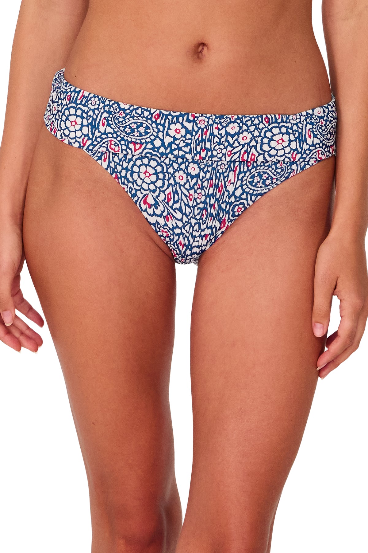 Swim Systems Americana Rib Laura Fold Over Bottom