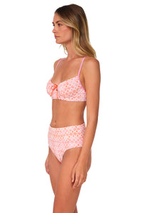 Swim Systems Coral Kiss Scrunch Laura Fold Over Bottom
